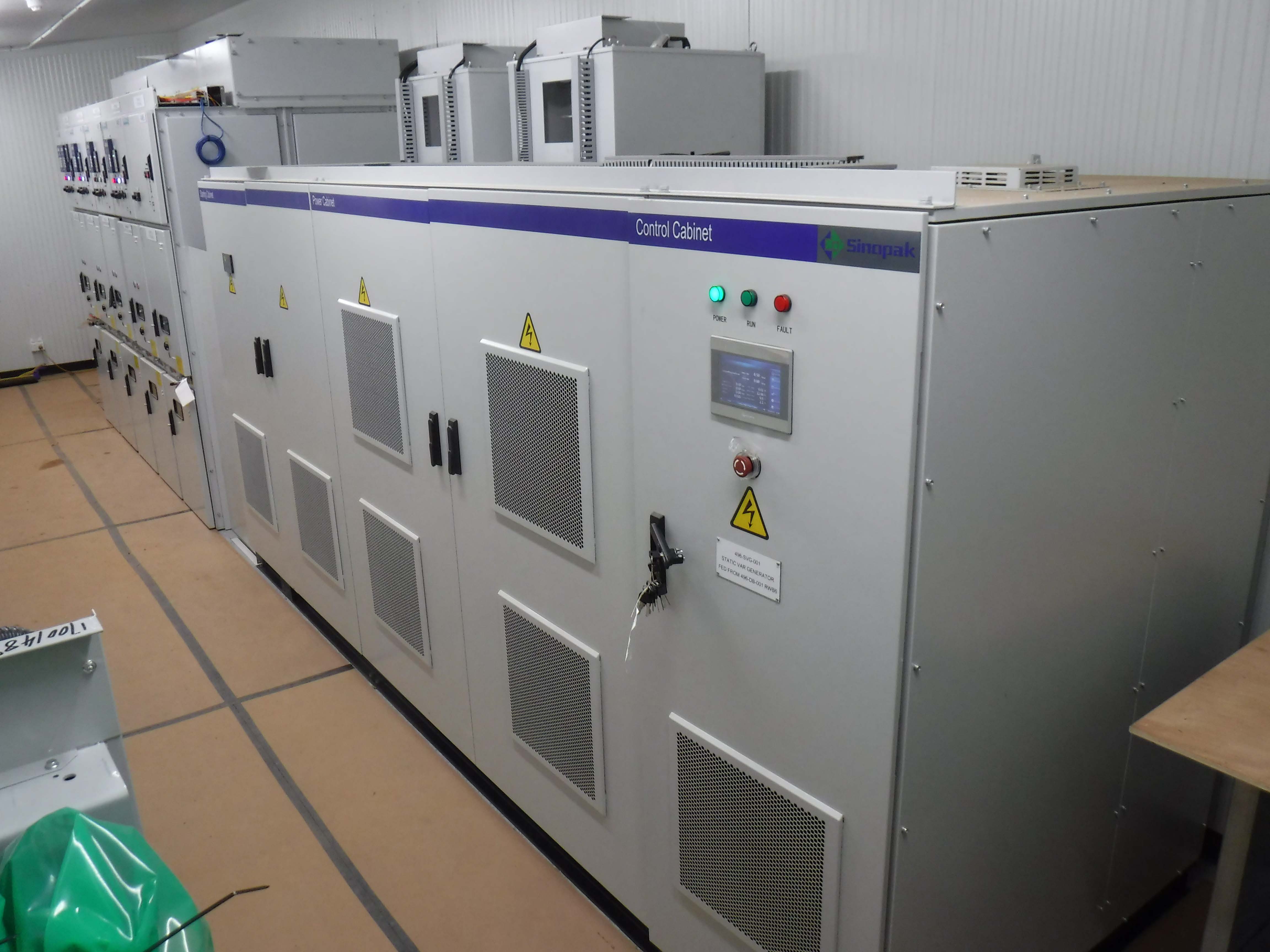 Generatore Var statico raffreddato ad aria per interni Sinopak da 3,3 kV per il filtraggio armonico