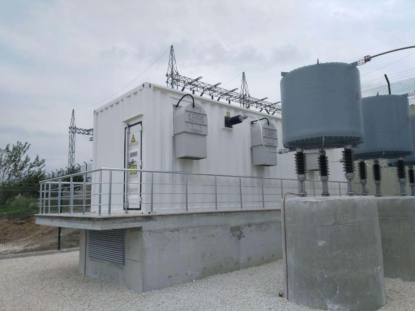 SVG raffreddato ad aria per esterni Sinopak da 11 kV per l'avviamento di motori pesanti